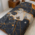 Parody Celestial Velveteen Throw: Cosmic Dreams Plush Blanket for Space Enthusiasts & Stargazers