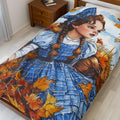Parody Velveteen Plush Blanket: Whimsical Fall Decor, Cozy Home Comfort