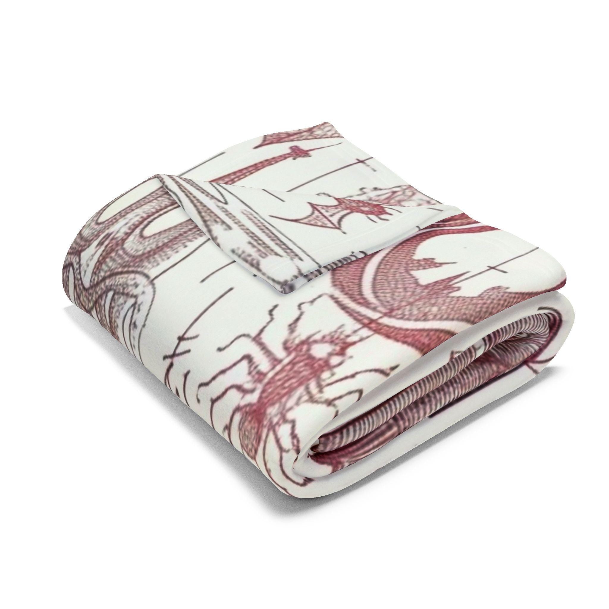 Parody Halloween Fleece Blanket: Spooky Throw for Cozy Nights