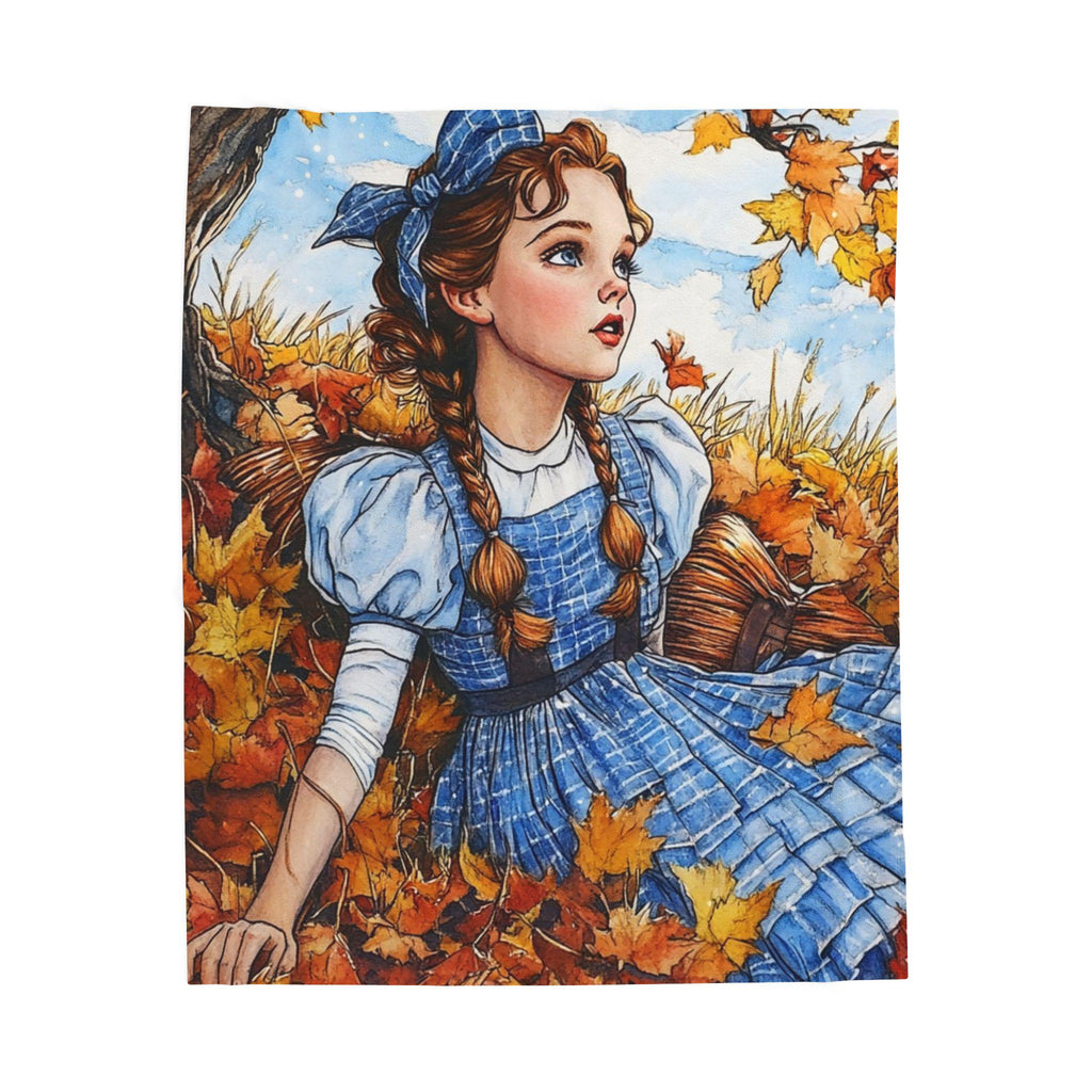 Parody Velveteen Plush Blanket: Whimsical Fall Decor, Cozy Home Comfort