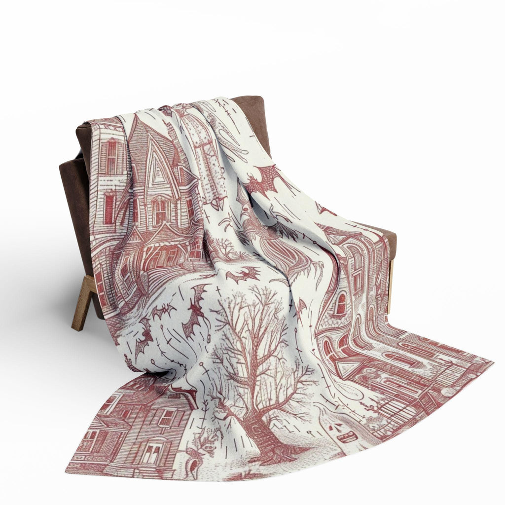 Parody Halloween Fleece Blanket: Spooky Throw for Cozy Nights