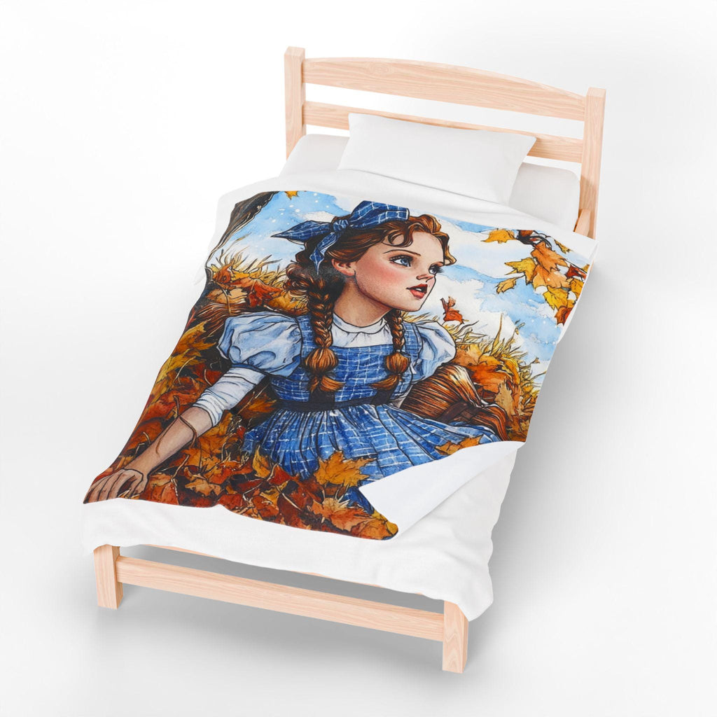 Parody Velveteen Plush Blanket: Whimsical Fall Decor, Cozy Home Comfort