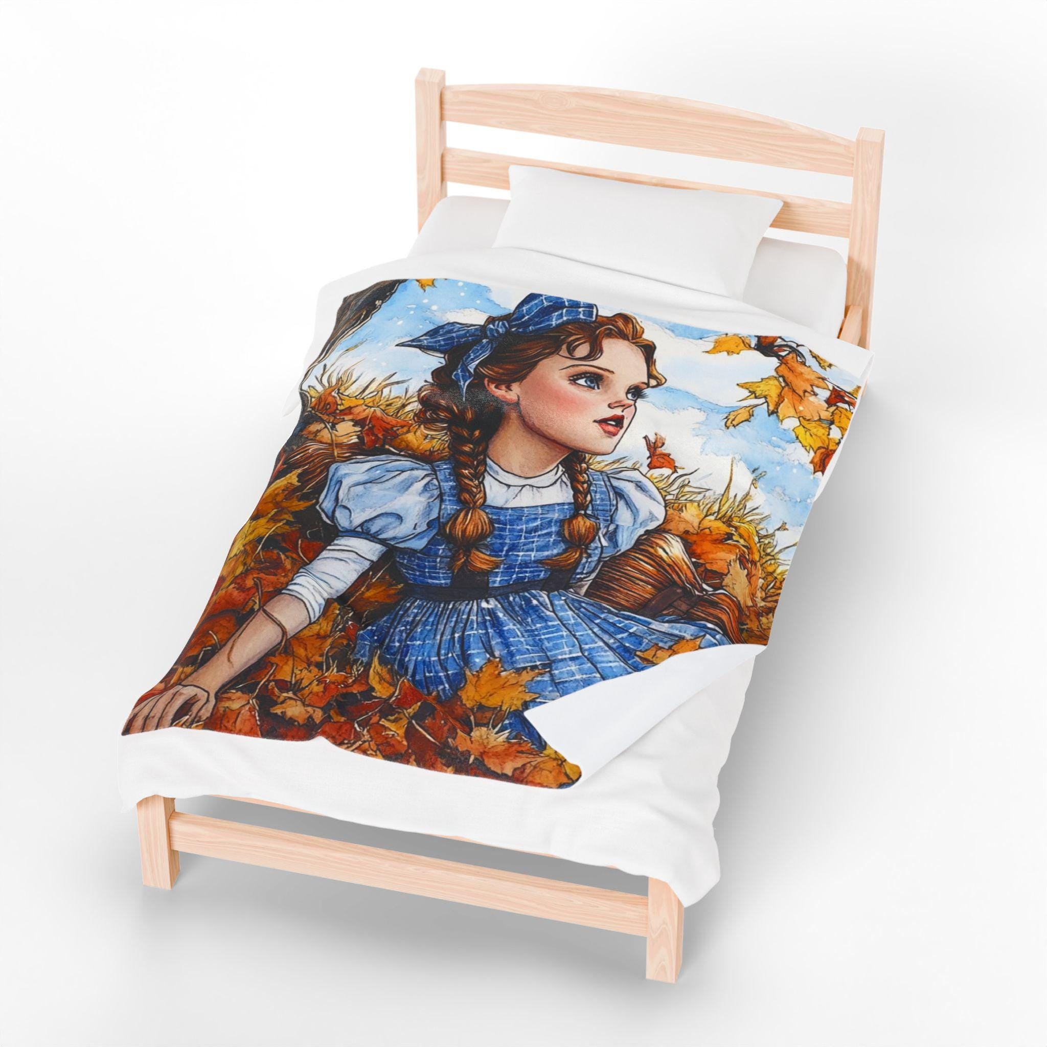 Parody Velveteen Plush Blanket: Whimsical Fall Decor, Cozy Home Comfort