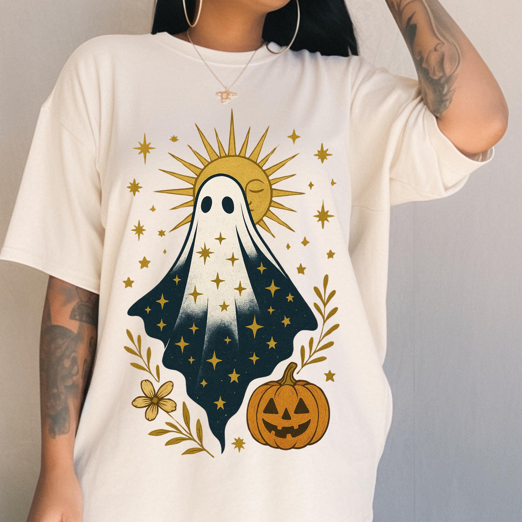 Parody Spooky Ghost Halloween Tee | Unisex Graphic Shirt | Fall Fashion | Trick or Treat Outfit