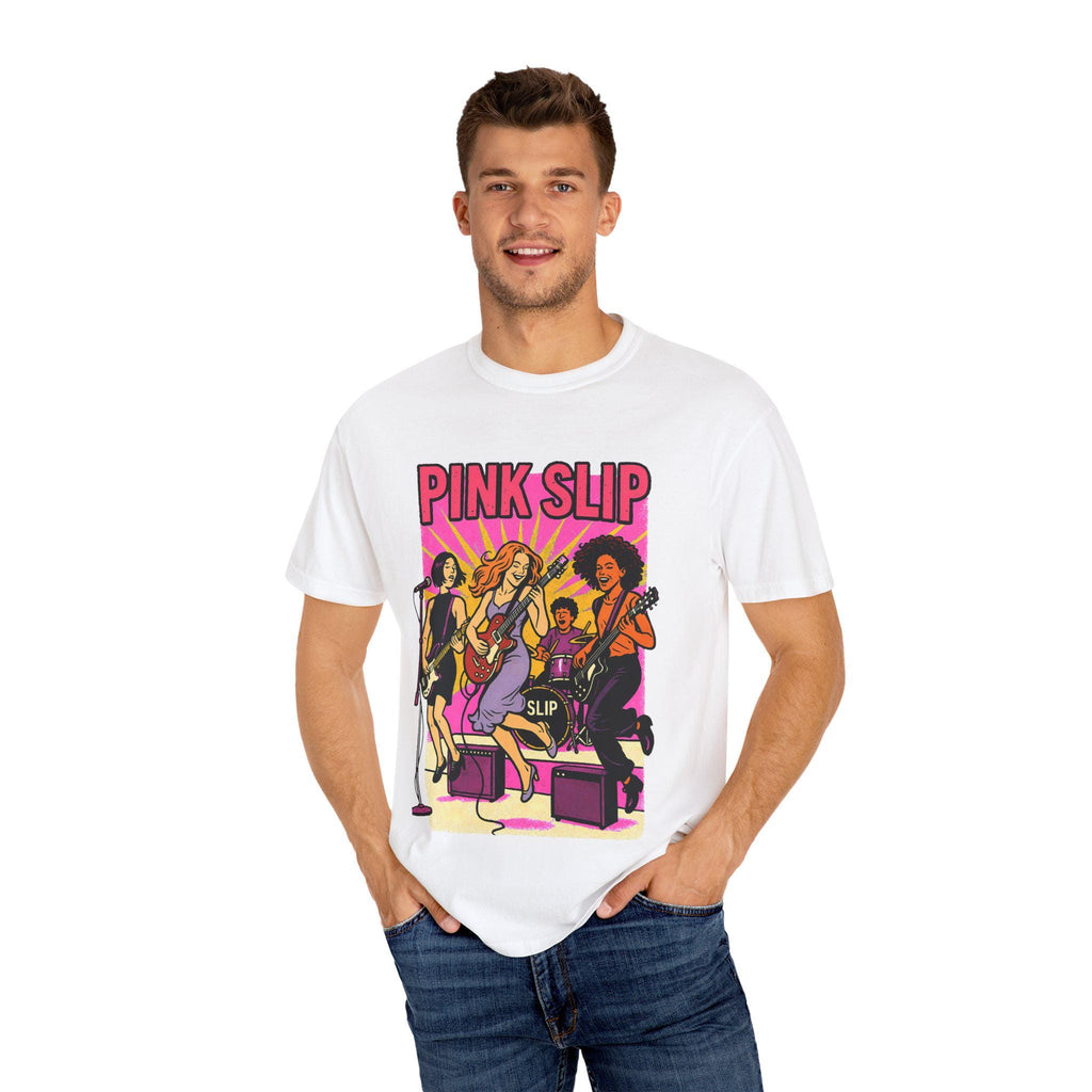 Retro Band T-Shirt: Unisex Garment-Dyed Rock Music Tee