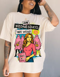 On Wednesdays Graphic Tee: Chic Parody, Pop Culture T-Shirt