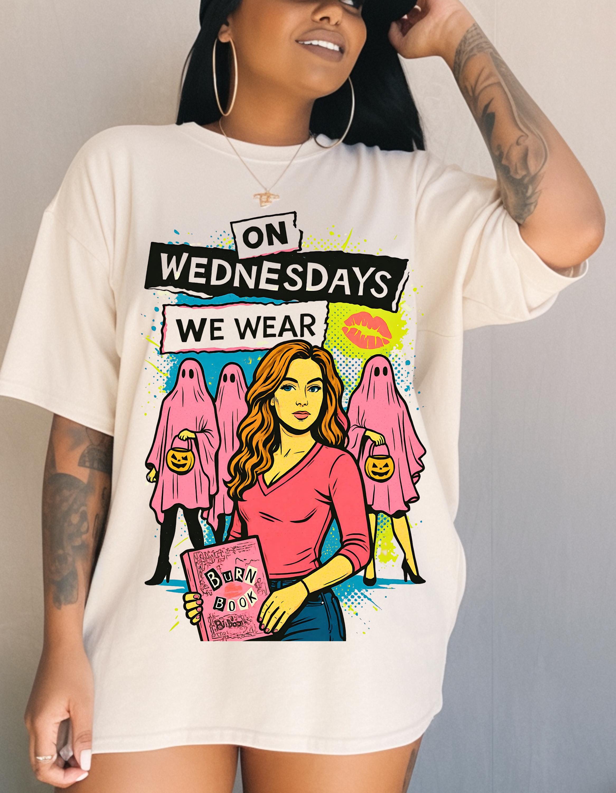 On Wednesdays Graphic Tee: Chic Parody, Pop Culture T-Shirt