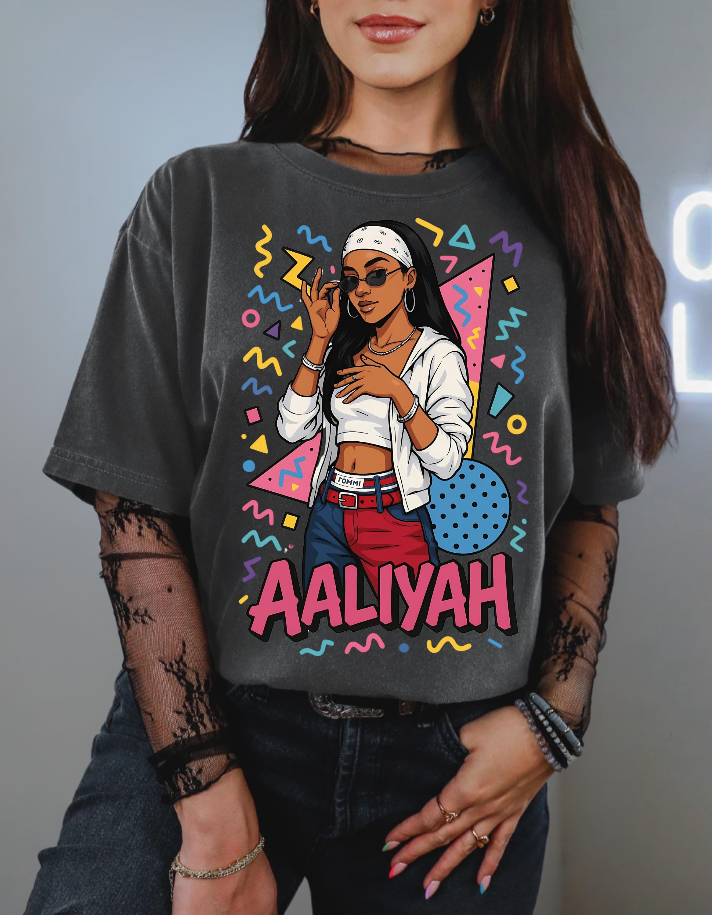 Vintage Aaliyah Graphic Tee: 90s R&B Icon Throwback Shirt, Retro Music Nostalgia Fashion