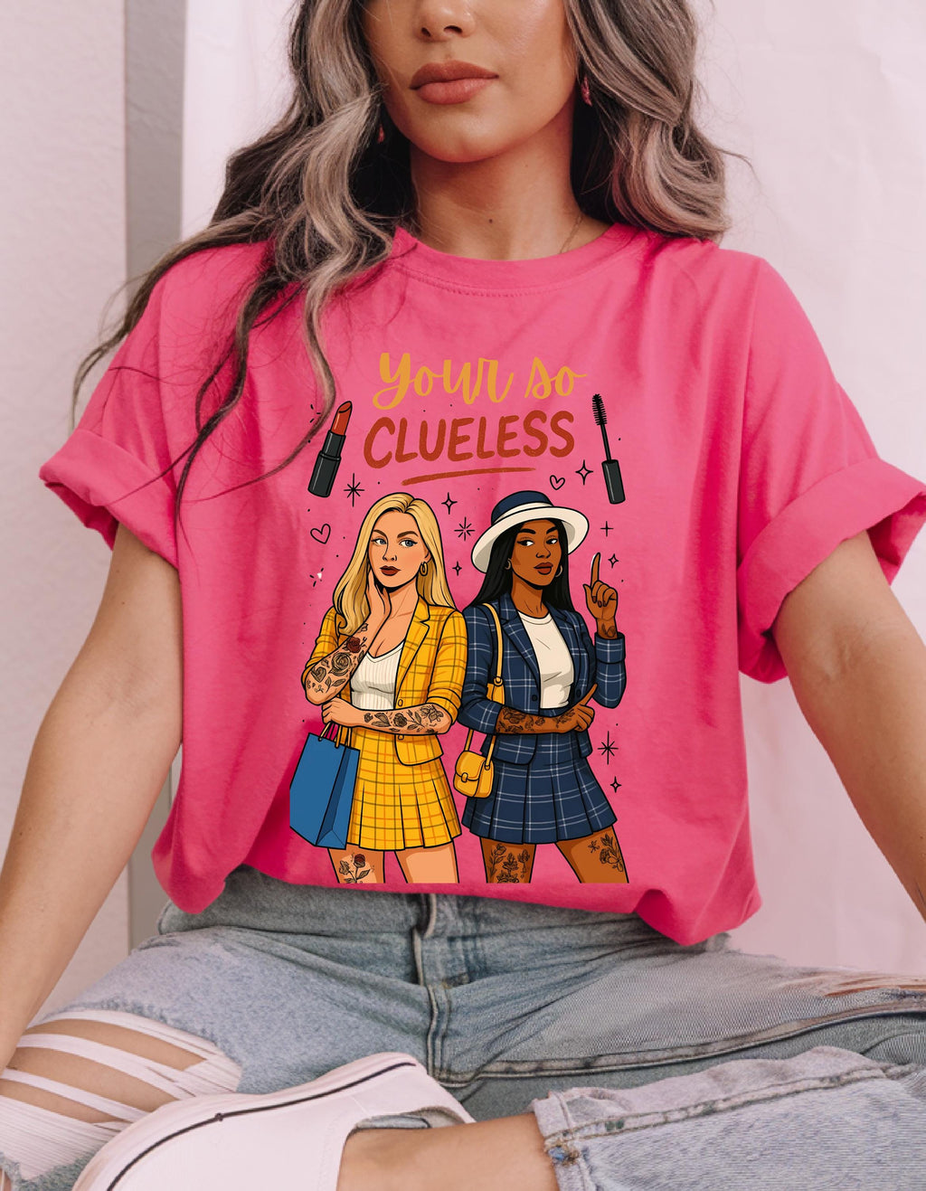 Clueless Graphic Tee | 90s Parody Fashion T-Shirt