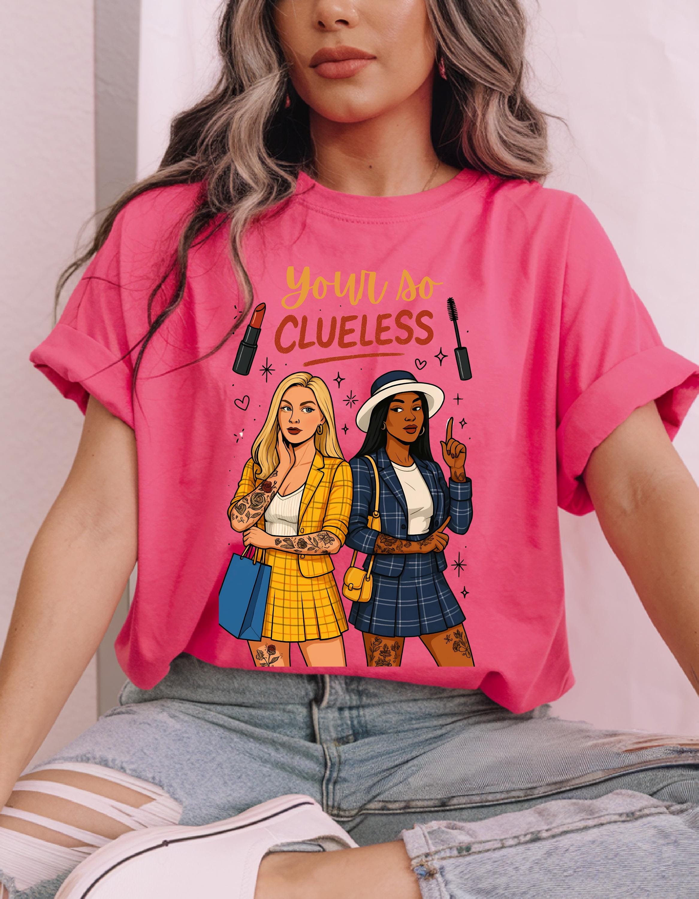 Clueless Graphic Tee | 90s Parody Fashion T-Shirt