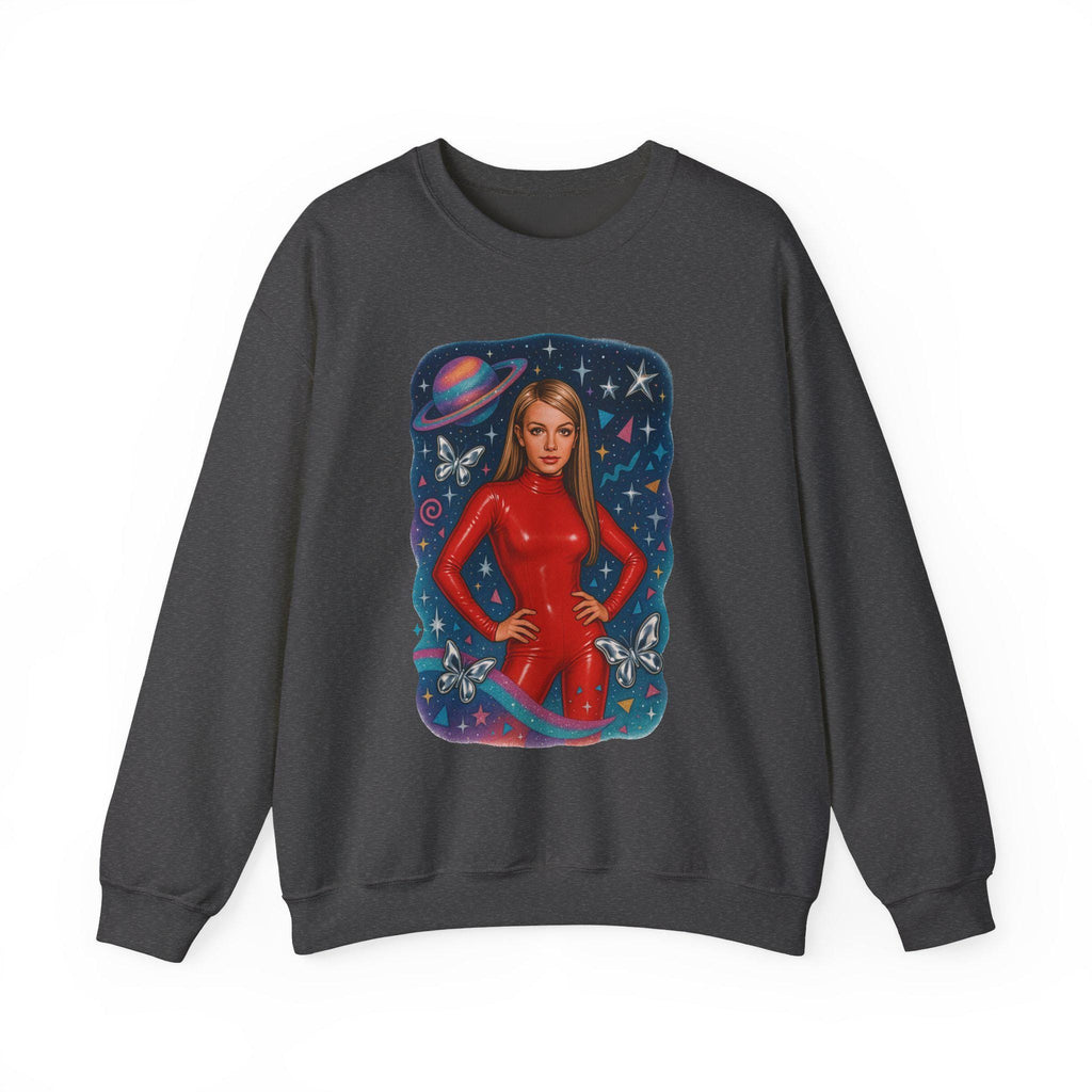 Parody Retro Cosmic Dreamer Crewneck: Unisex Space Art Sweatshirt for Cozy Fashion Lovers
