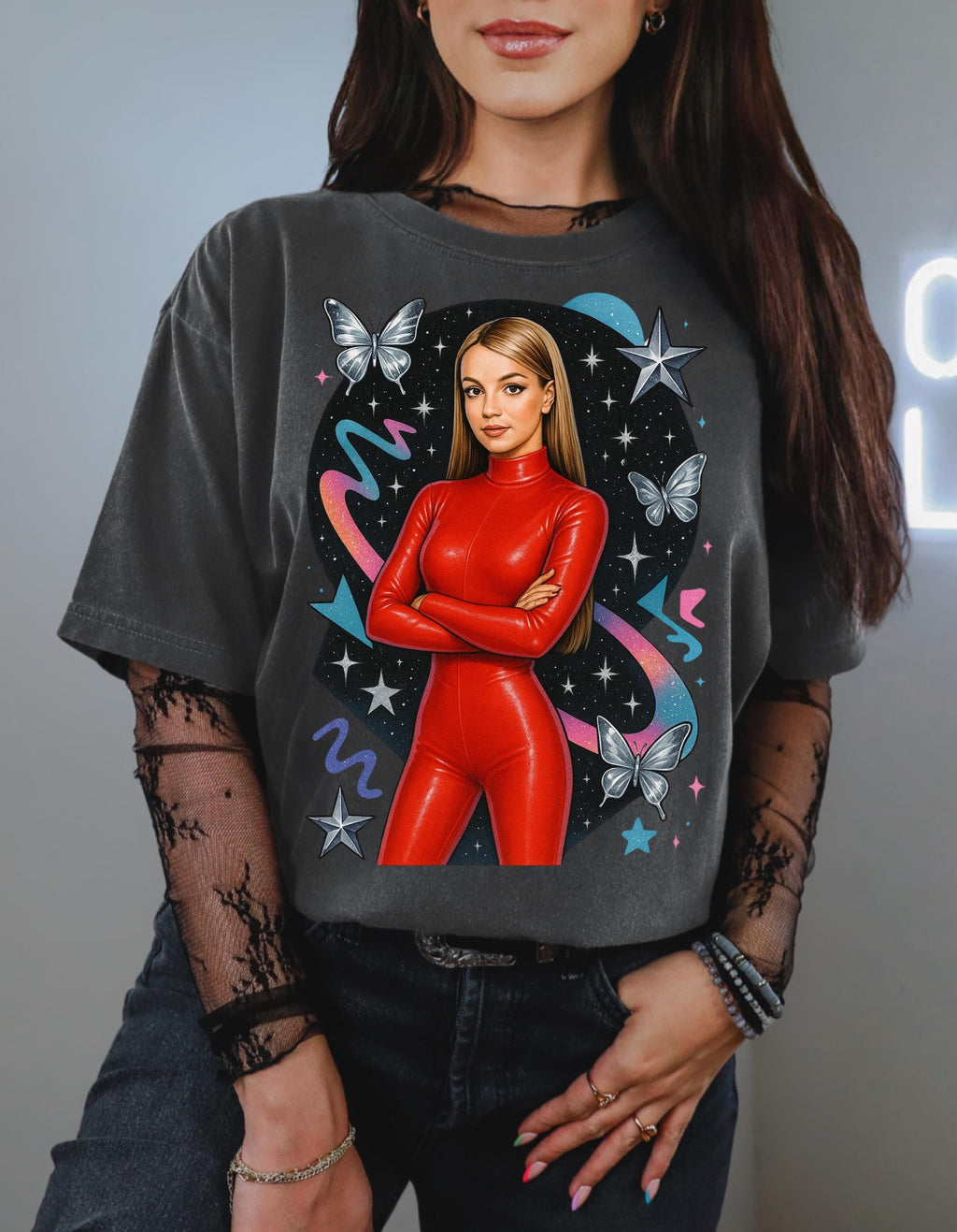 Parody Vibrant Butterfly Graphic Tee: Stylish Unisex Fashion Statement for Casual Outfits & Gifts