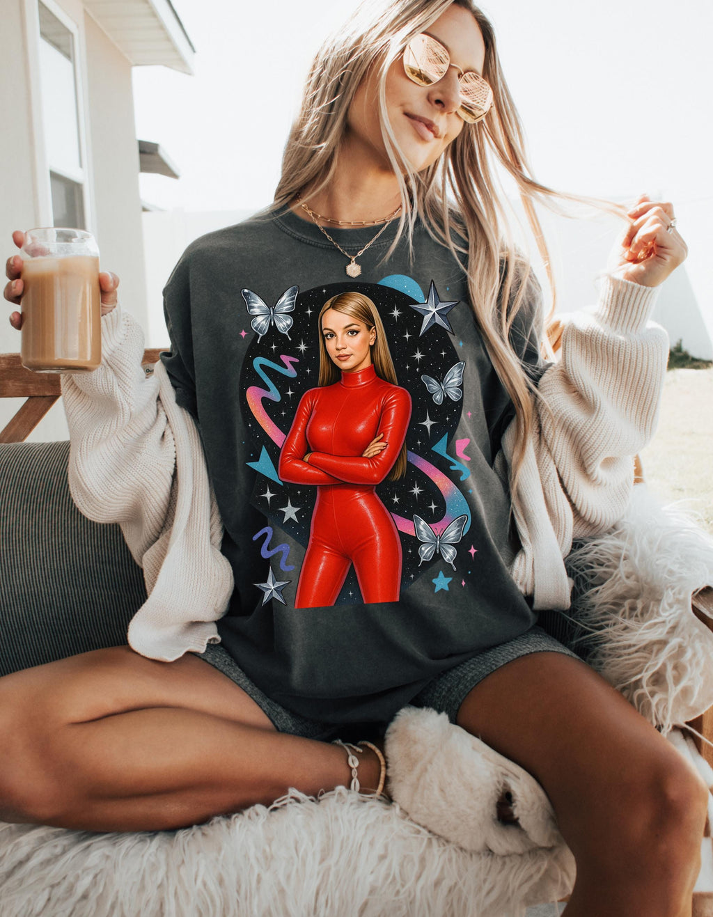 Parody Vibrant Butterfly Graphic Tee: Stylish Unisex Fashion Statement for Casual Outfits & Gifts
