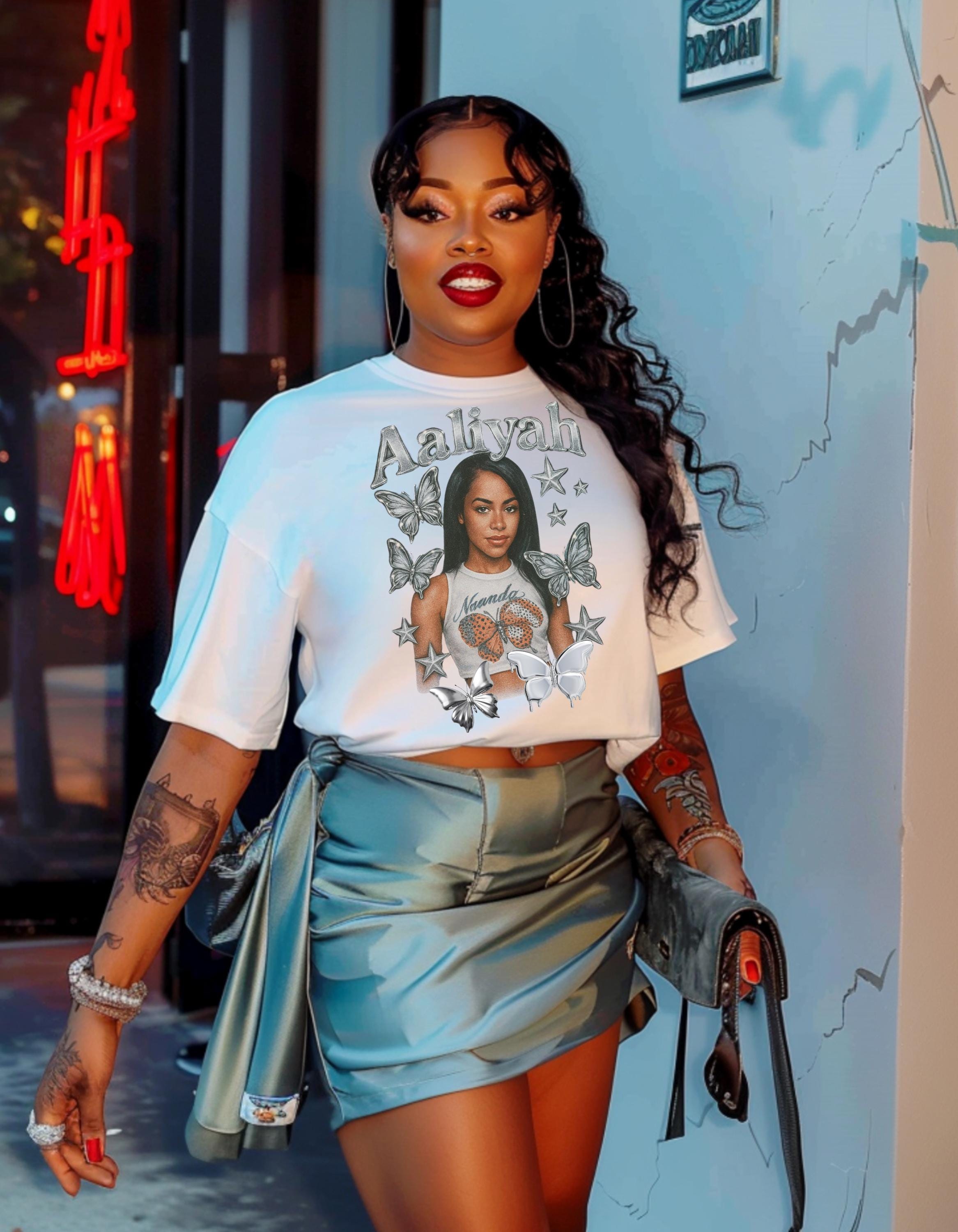 Aaliyah Butterfly T-Shirt: Vintage Inspired Music Tee