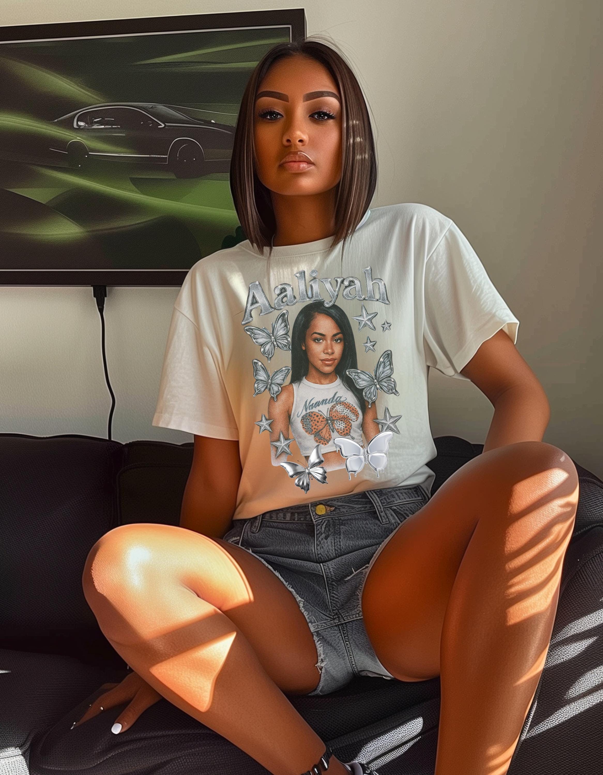 Aaliyah Butterfly T-Shirt: Vintage Inspired Music Tee