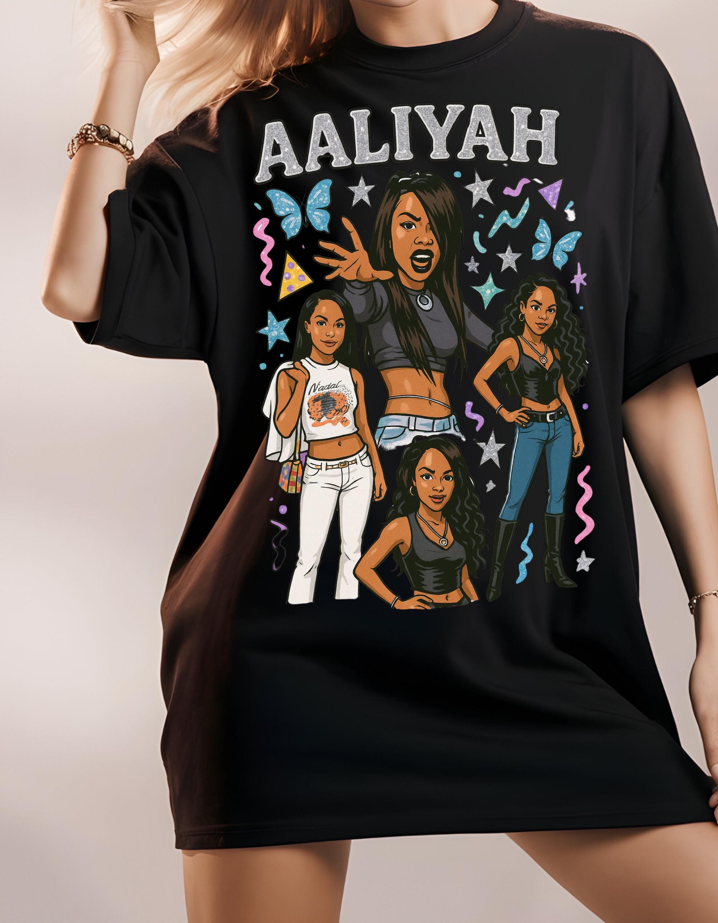 Parody Aaliyah Inspired Retro Graphic Tee | Unisex Streetwear for Music Lovers | Vintage Style Gift