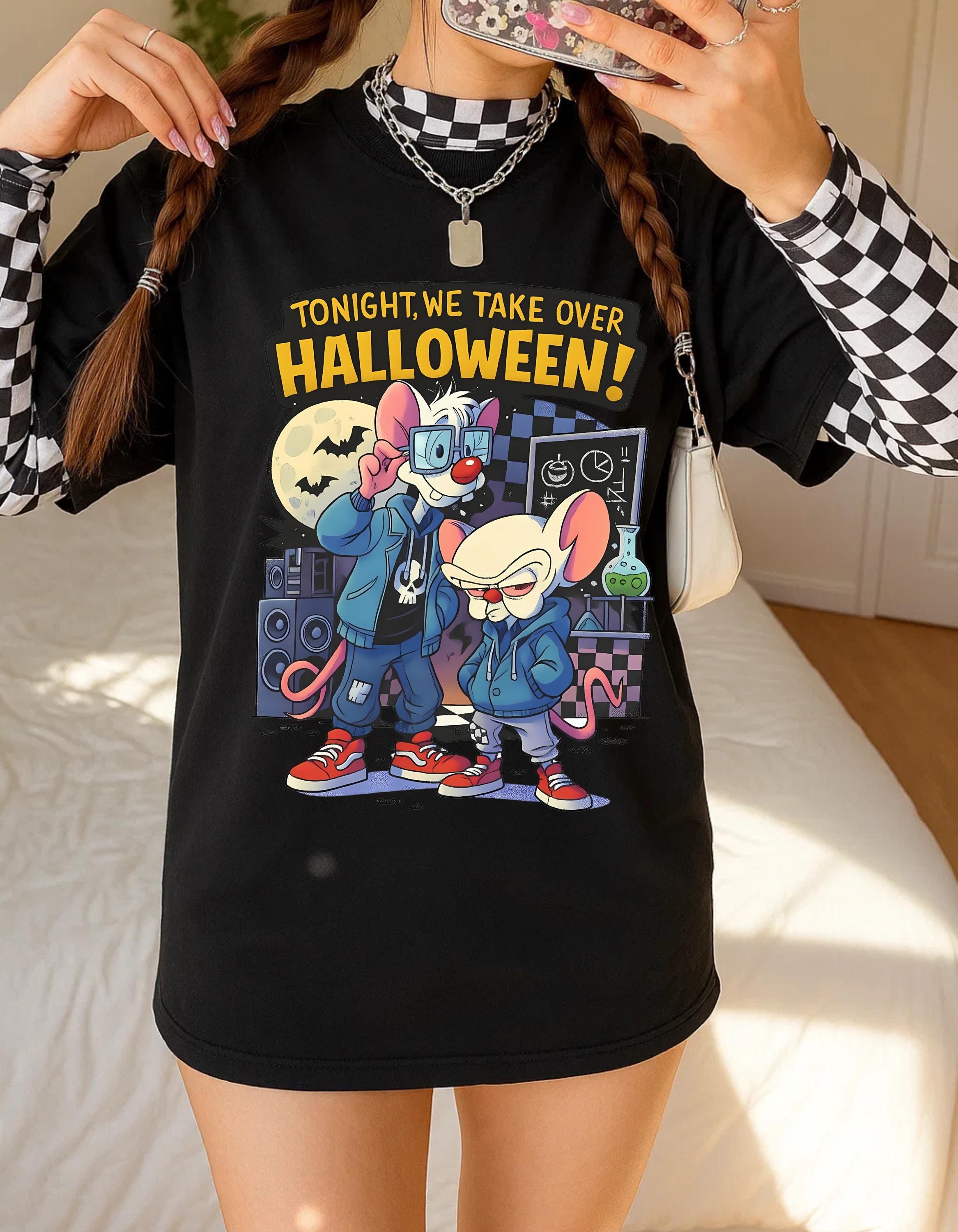 Parody Halloween Takeover Unisex Cotton Tee: Spooky Graphic Shirt for Autumn Celebrations & Costume Parties