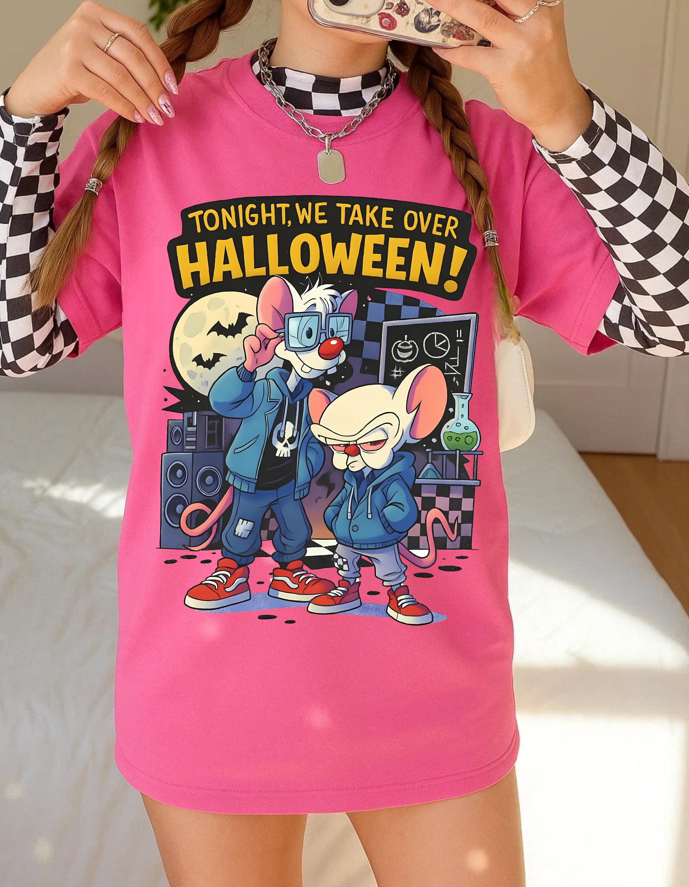 Parody Halloween Takeover Unisex Cotton Tee: Spooky Graphic Shirt for Autumn Celebrations & Costume Parties