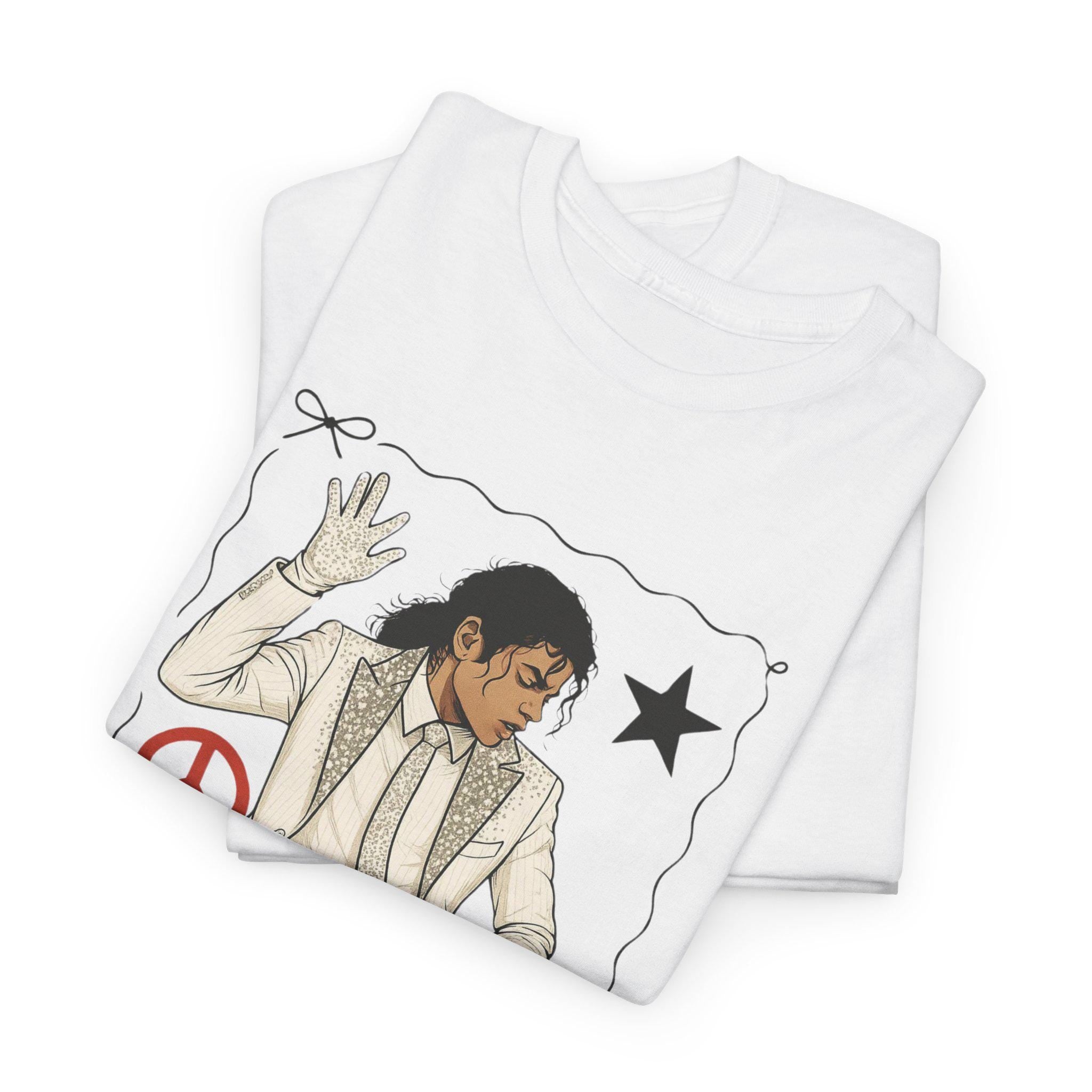 Parody Peace Sign Graphic Tee: Unisex Statement Shirt for Music Lovers