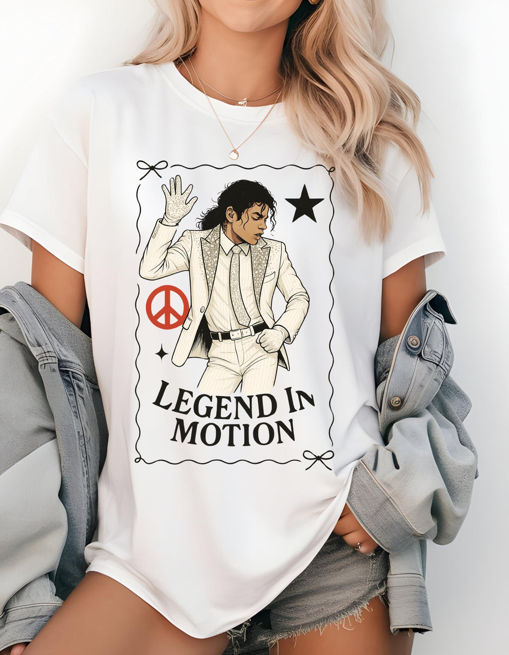 Parody Peace Sign Graphic Tee: Unisex Statement Shirt for Music Lovers