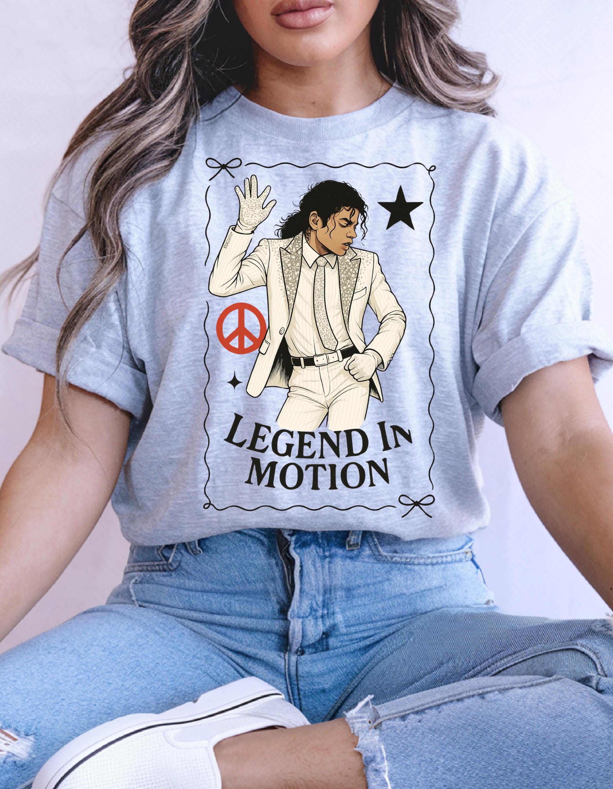 Parody Peace Sign Graphic Tee: Unisex Statement Shirt for Music Lovers