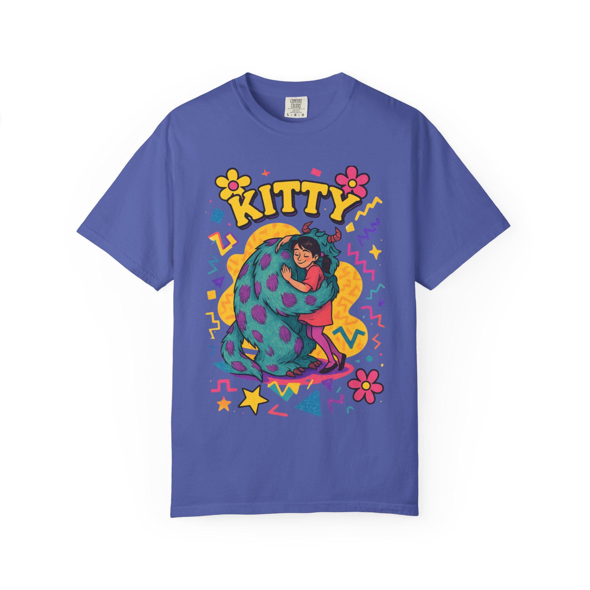 Parody Whimsical Kitty Graphic Tee: Fun Cat Lover Gift for Festivals, Birthdays & Cozy Days