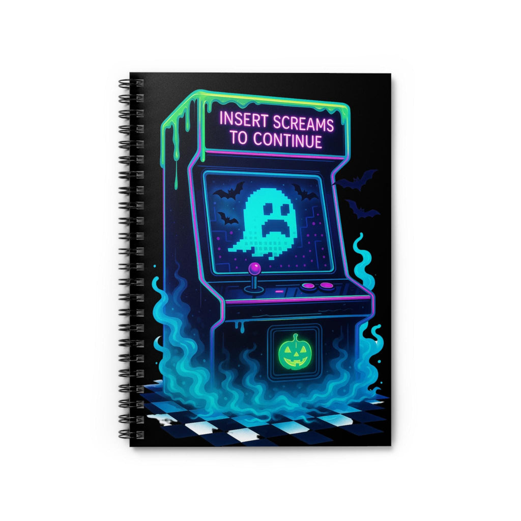Retro Gaming Spiral Notebook: Spooky Parody Journal for Writers & Gamers