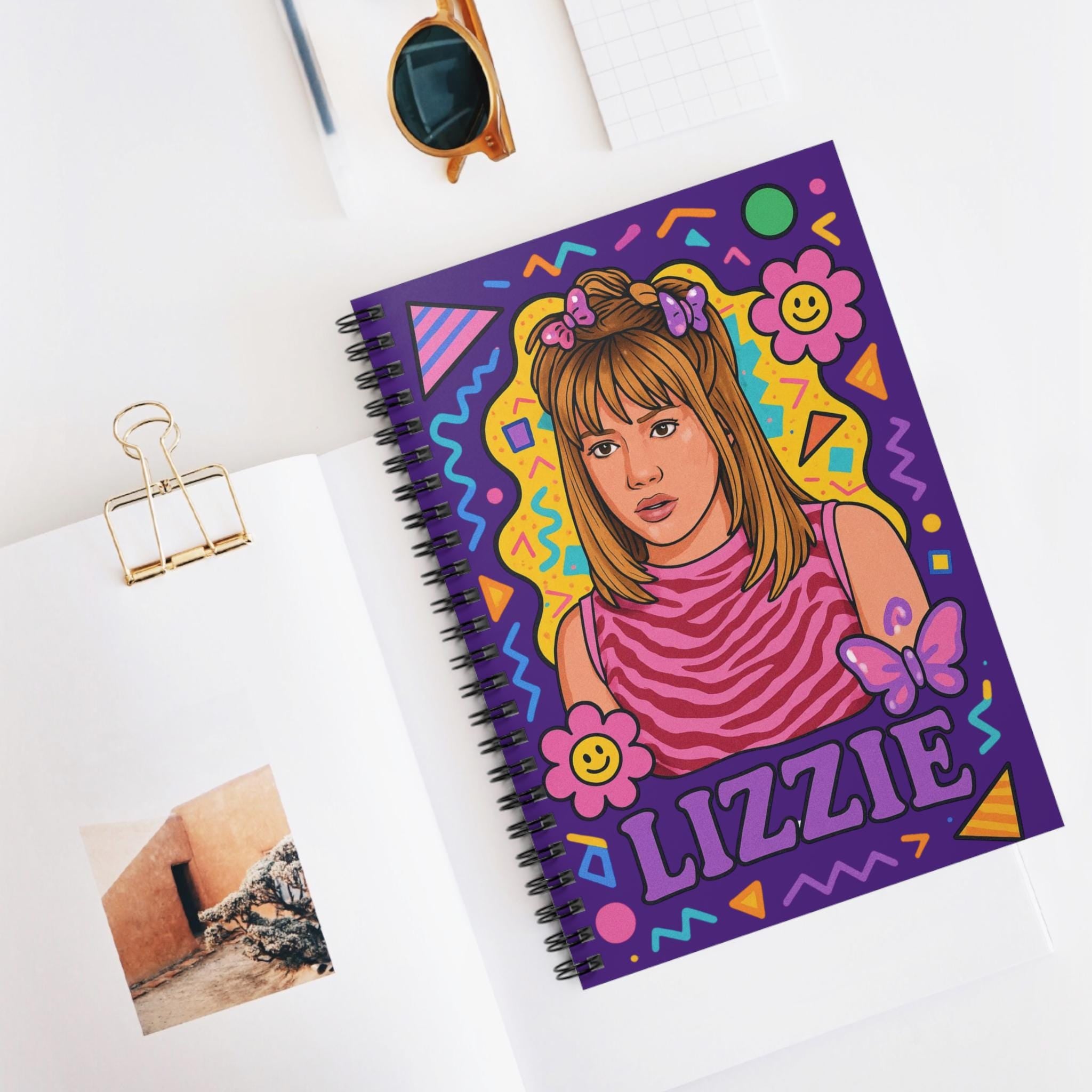 Retro Spiral Notebook: Vibrant Parody Design - Lizzie-Inspired Diary