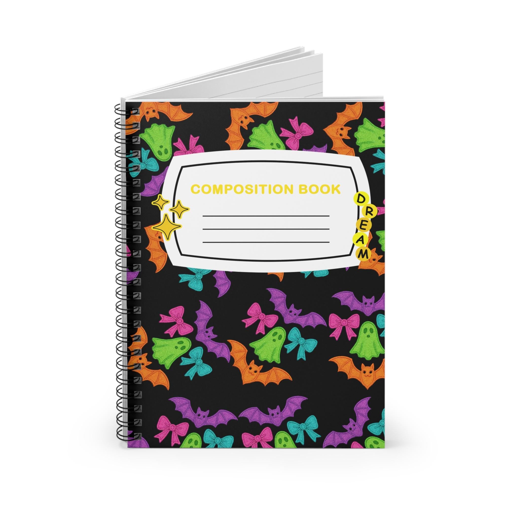 Parody Halloween Dream Spiral Notebook: Cute Ghost & Bat Design for School, Journaling, Spooky Season Gifts