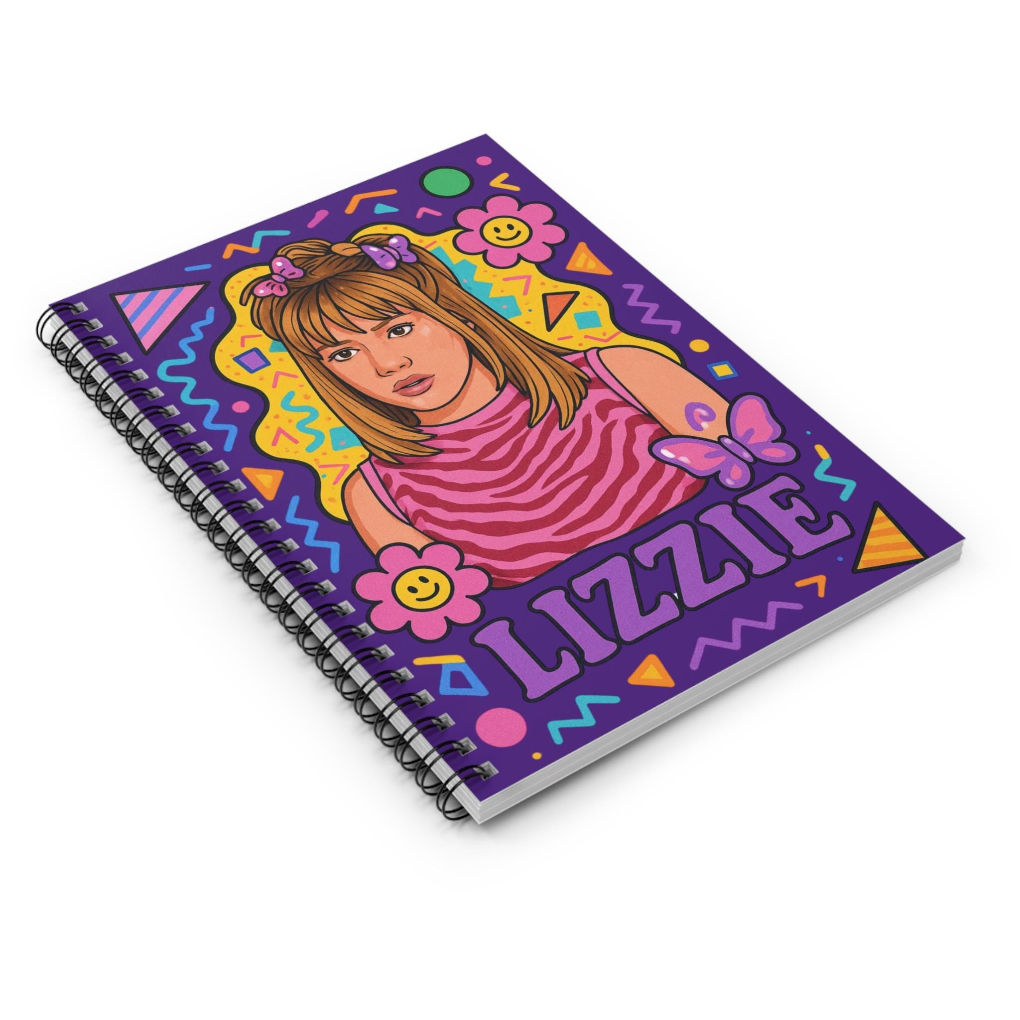 Retro Spiral Notebook: Vibrant Parody Design - Lizzie-Inspired Diary