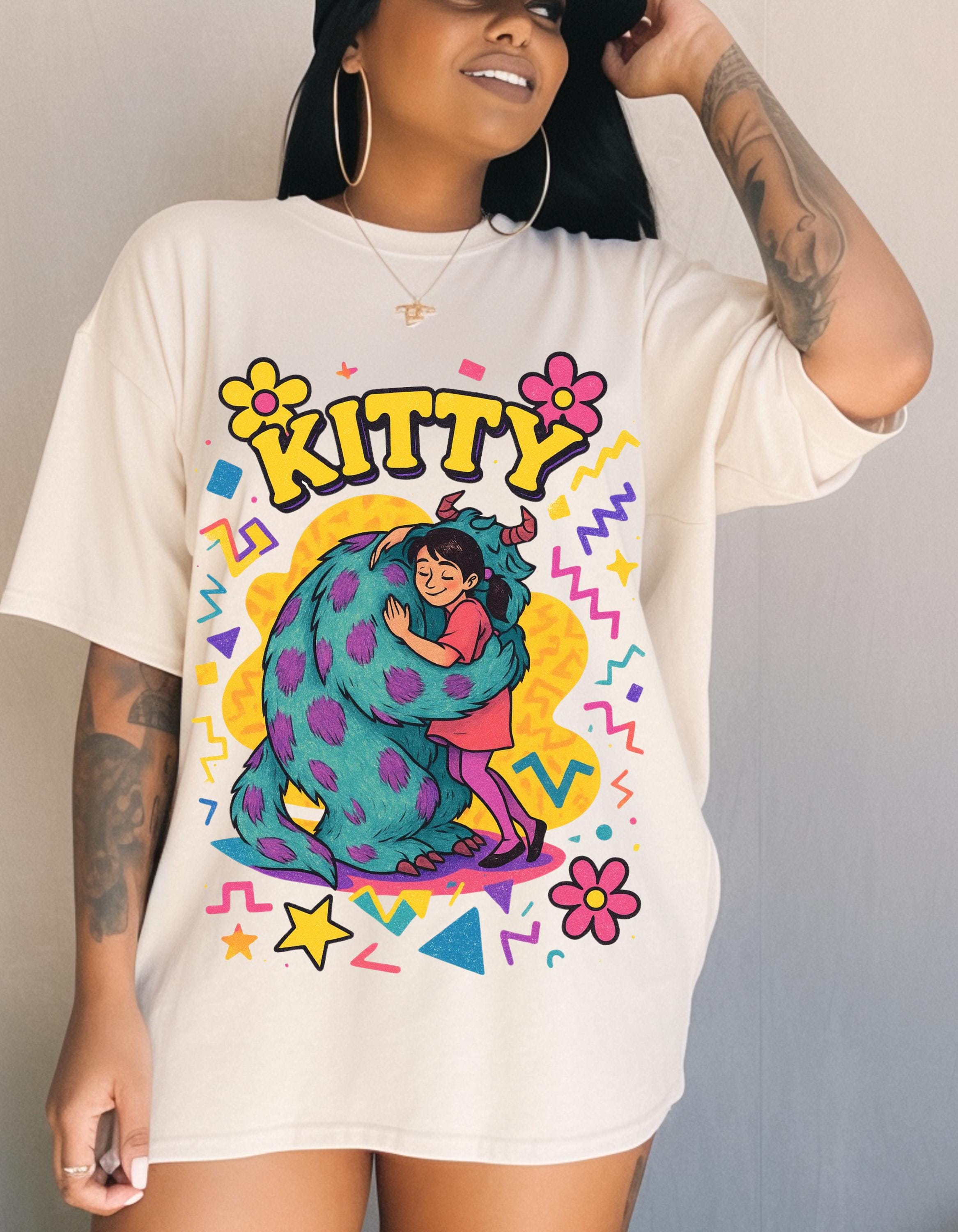Parody Whimsical Kitty Graphic Tee: Fun Cat Lover Gift for Festivals, Birthdays & Cozy Days