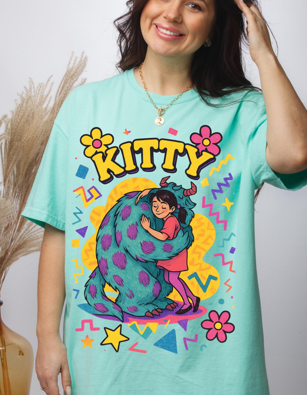 Parody Whimsical Kitty Graphic Tee: Fun Cat Lover Gift for Festivals, Birthdays & Cozy Days