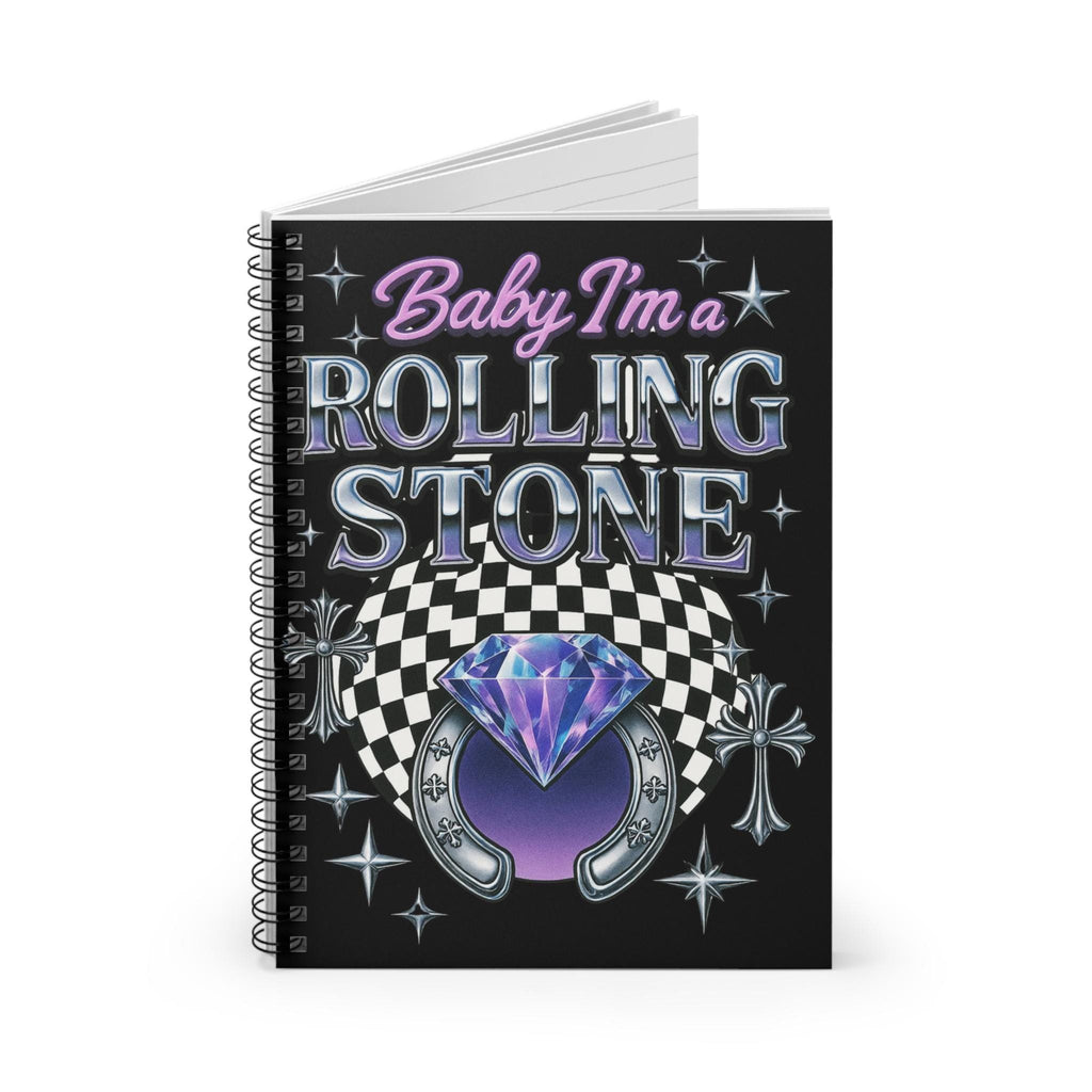 Parody Vibrant Rolling Stone Spiral Notebook - Musician's Journal for Creative Writing and Artistic Expression