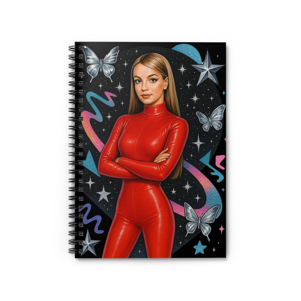 Parody Cosmic Charm Spiral Notebook: Inspirational Space-Themed Journal for Dreamers and Students