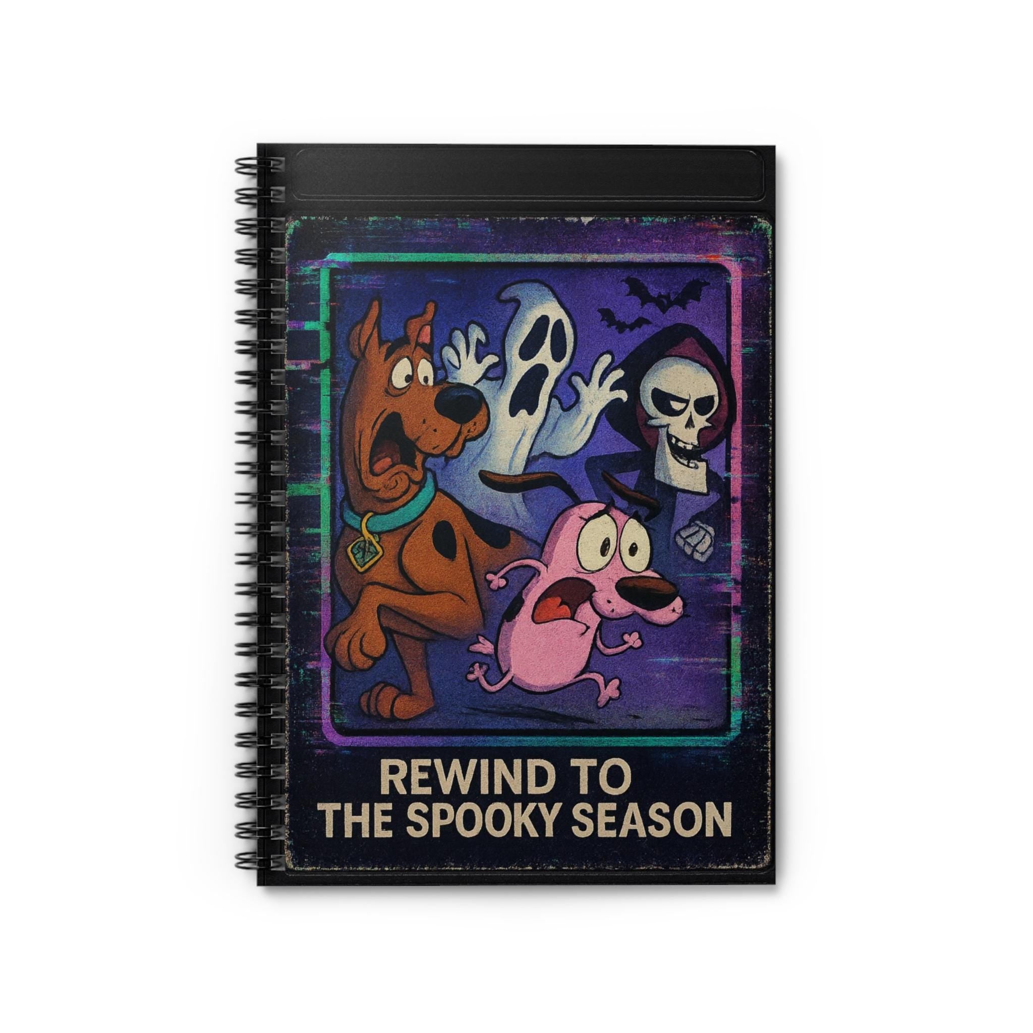 Parody Spooky Season Spiral Notebook | Ghost & Monster Journal