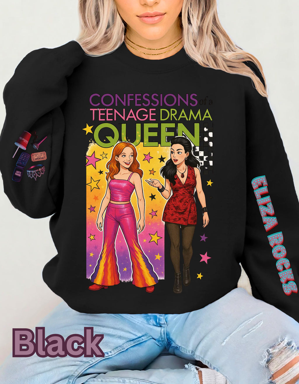 Parody Teenage Drama Queen Sweatshirt: Fun Crewneck for Teens