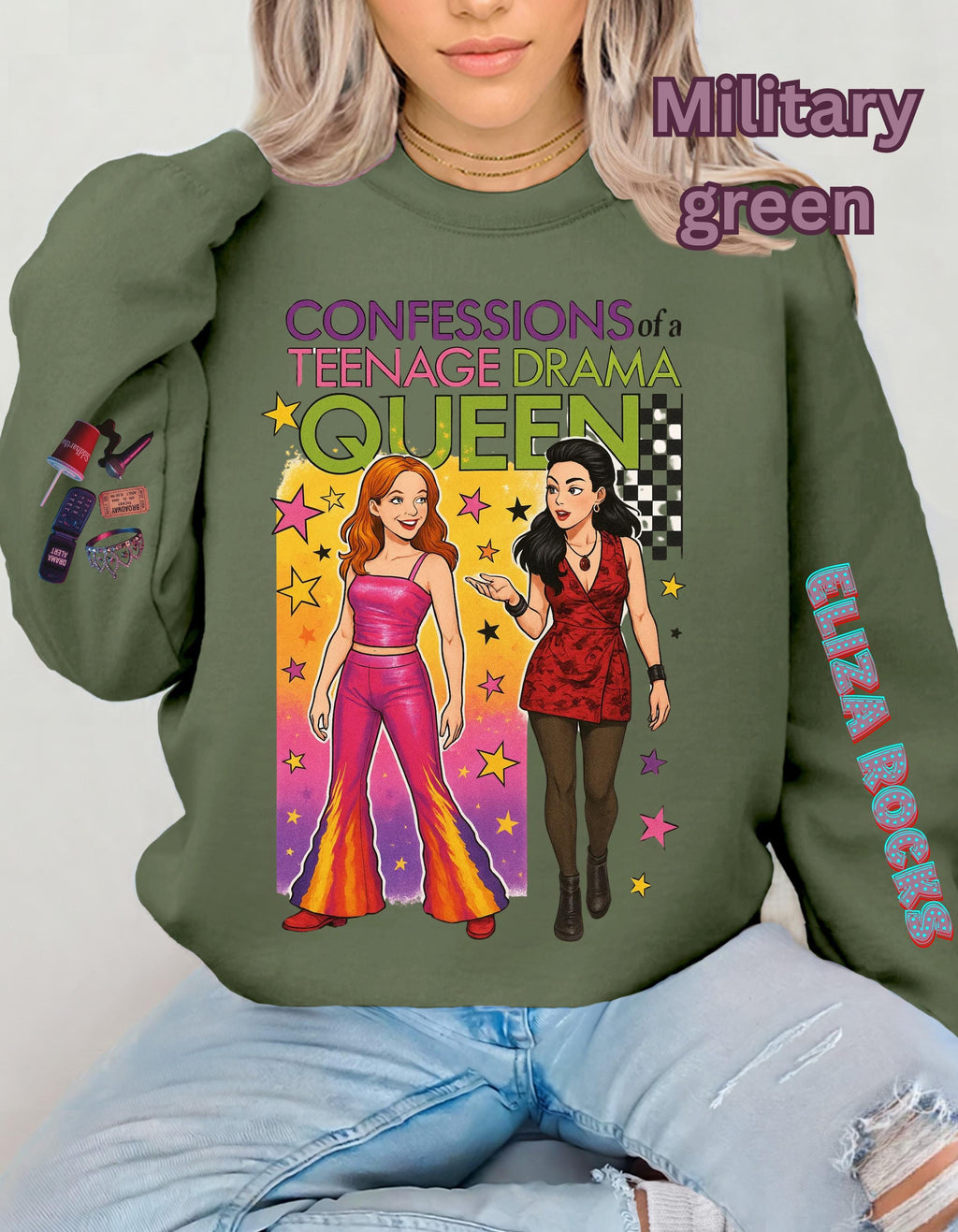 Parody Teenage Drama Queen Sweatshirt: Fun Crewneck for Teens