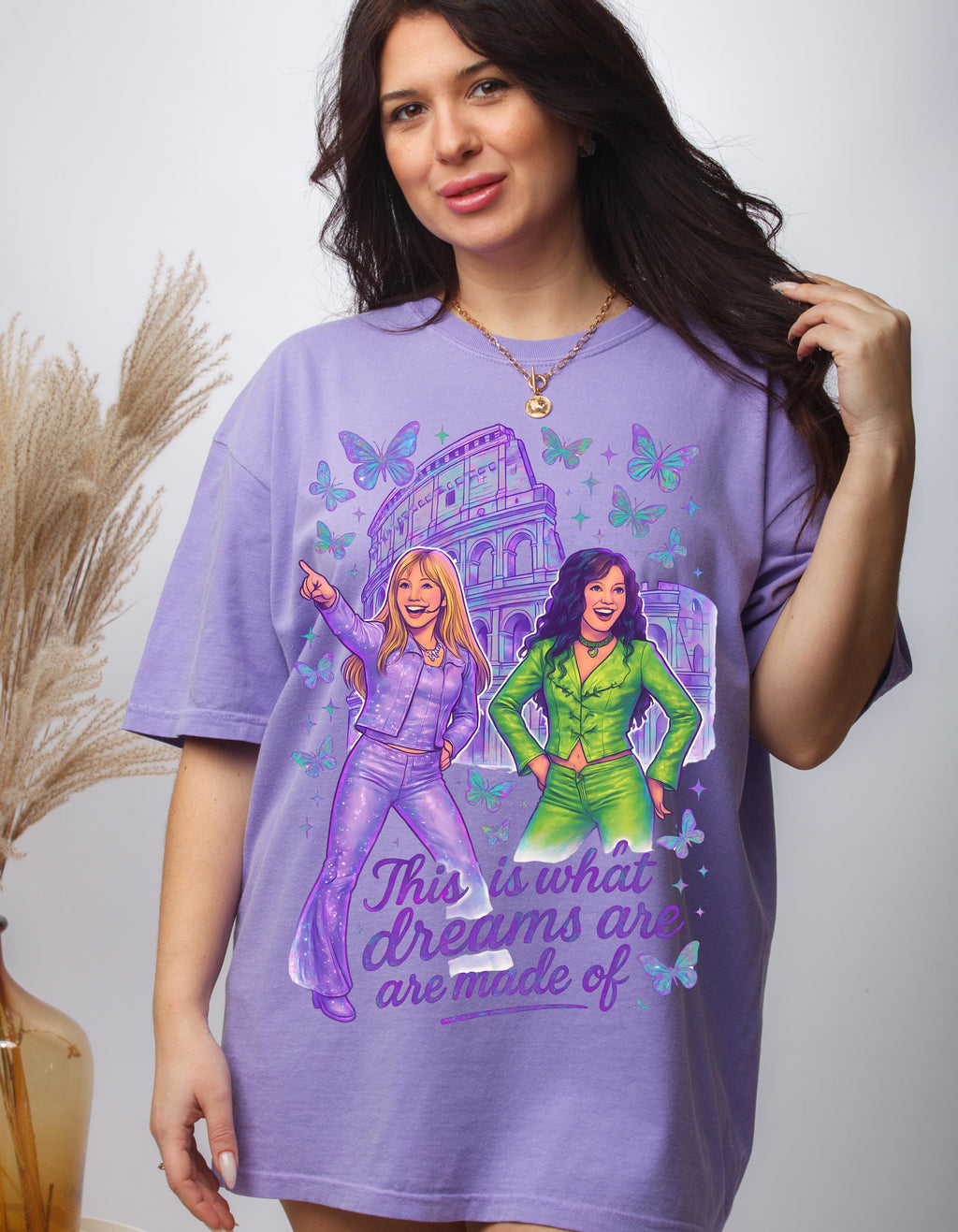 Dreamy Butterfly Graphic Tee: Unisex Retro Style Cotton T-Shirt