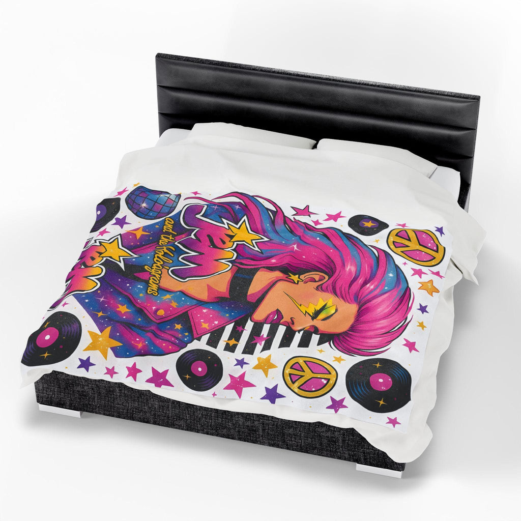 Jem and the Holograms Plush Blanket: 80s Retro Throw Blanket