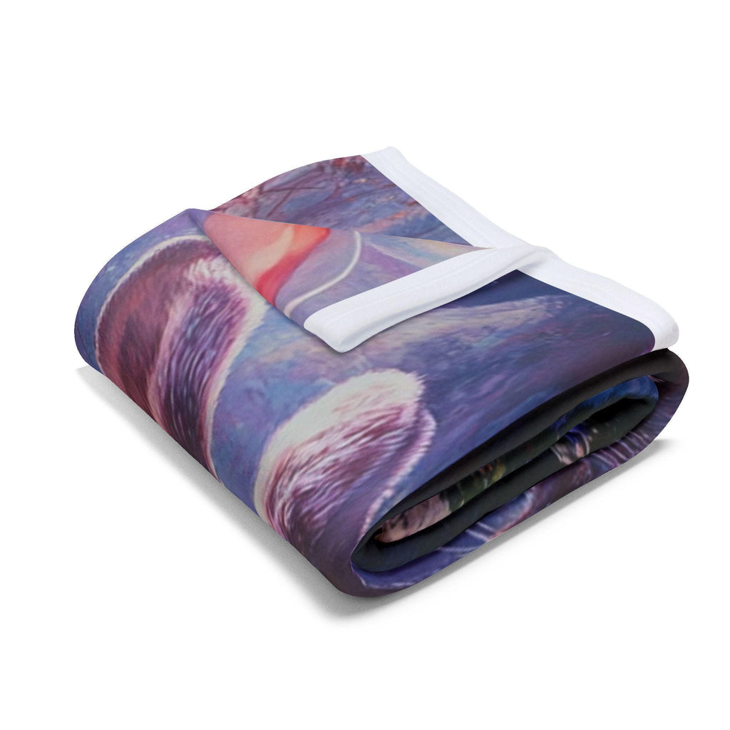 Whimsical Fairy Tale Fleece Blanket: Cozy Arctic Decor