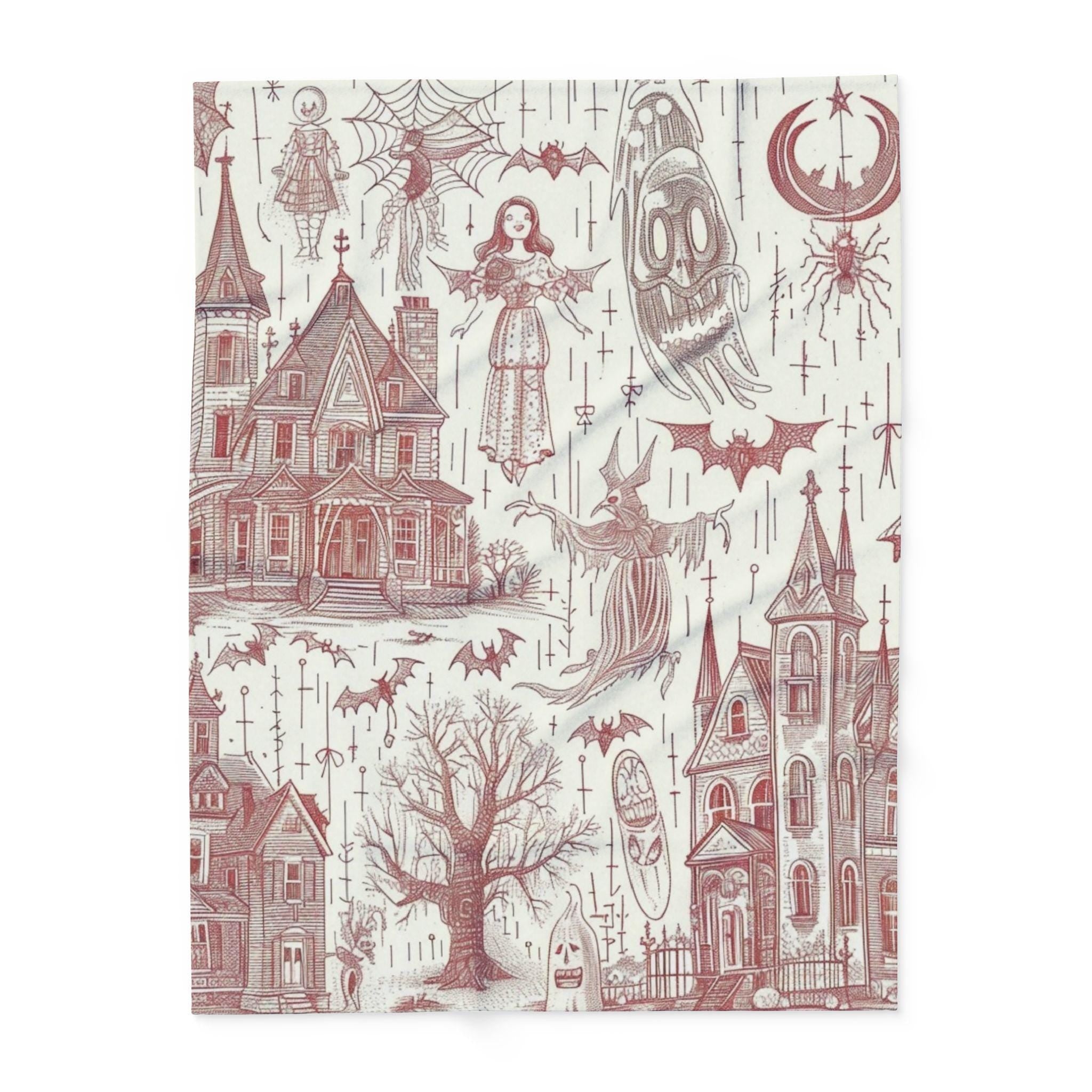 Parody Halloween Fleece Blanket: Spooky Throw for Cozy Nights