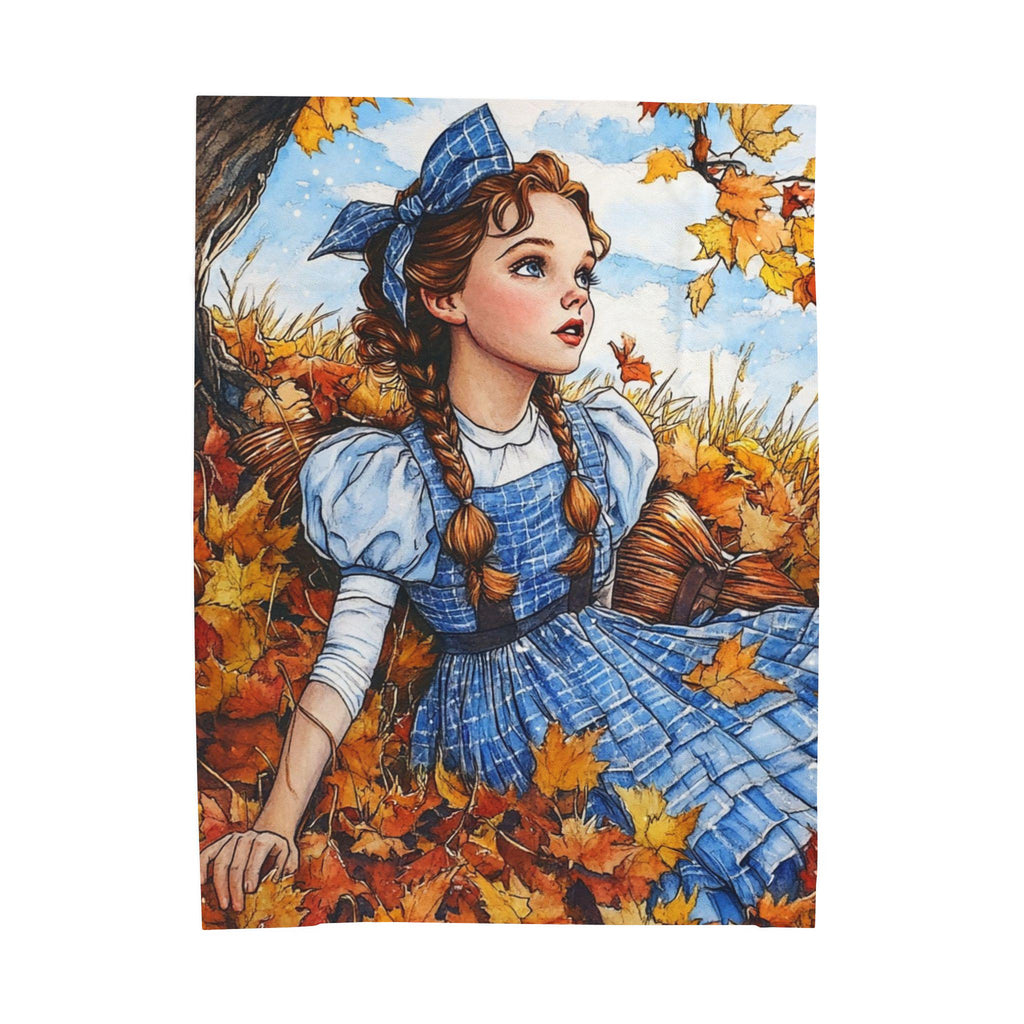 Parody Velveteen Plush Blanket: Whimsical Fall Decor, Cozy Home Comfort
