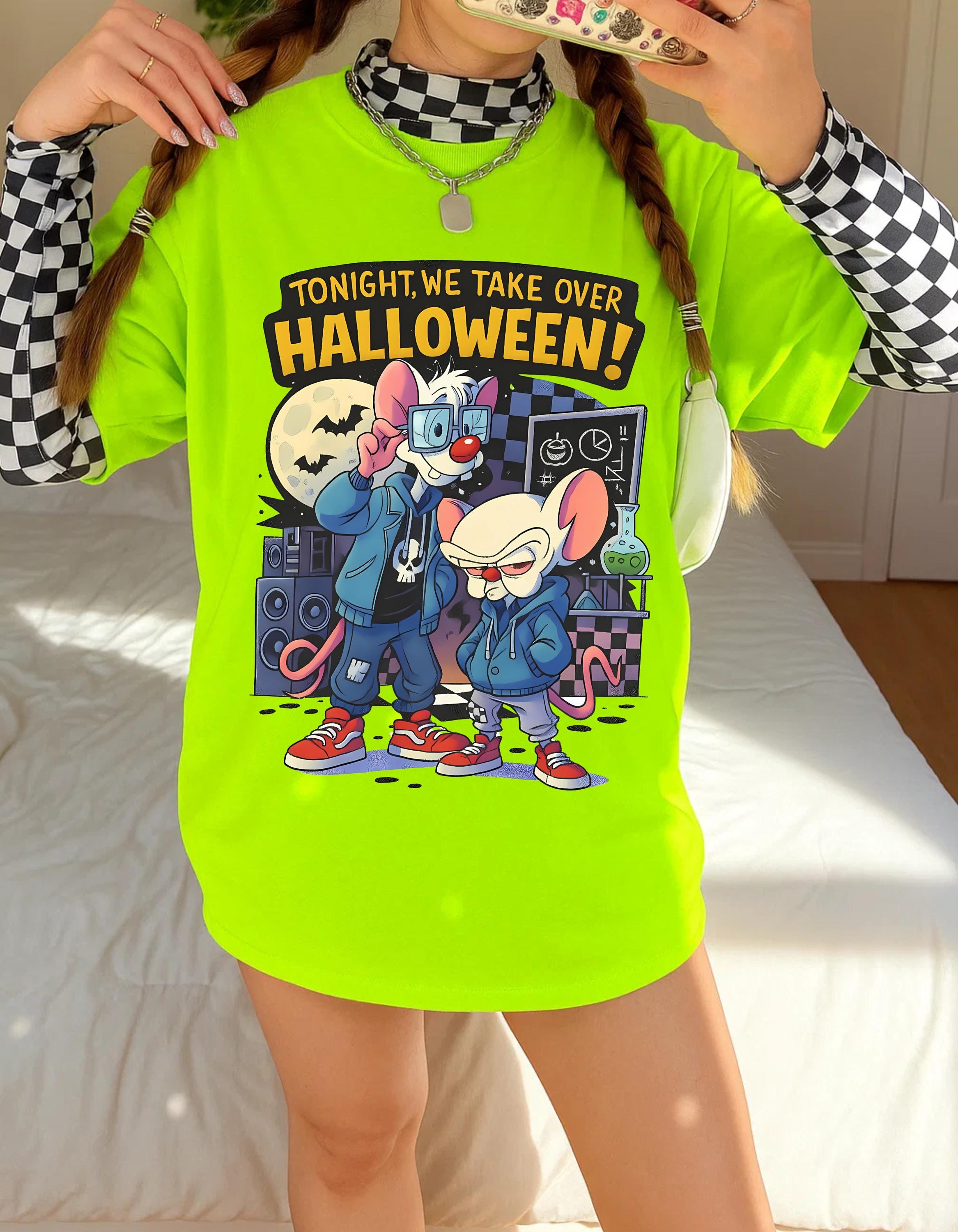 Parody Halloween Takeover Unisex Cotton Tee: Spooky Graphic Shirt for Autumn Celebrations & Costume Parties