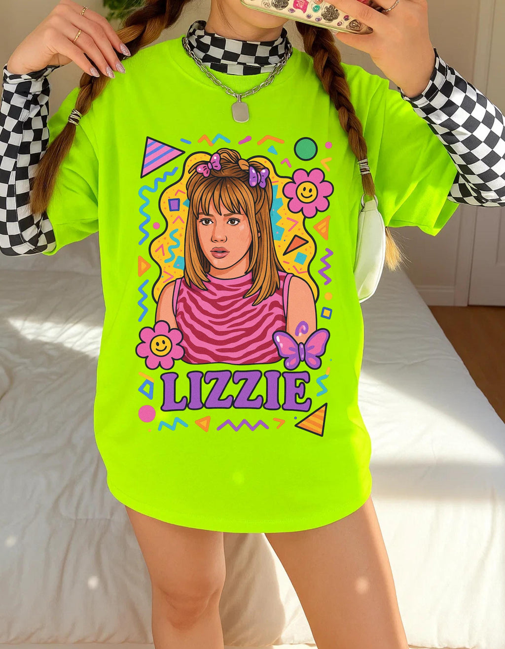 Parody Lizzie Graphic Tee: Retro 90s Nostalgia Shirt