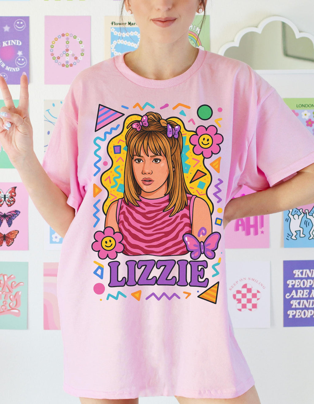 Parody Lizzie Graphic Tee: Retro 90s Nostalgia Shirt