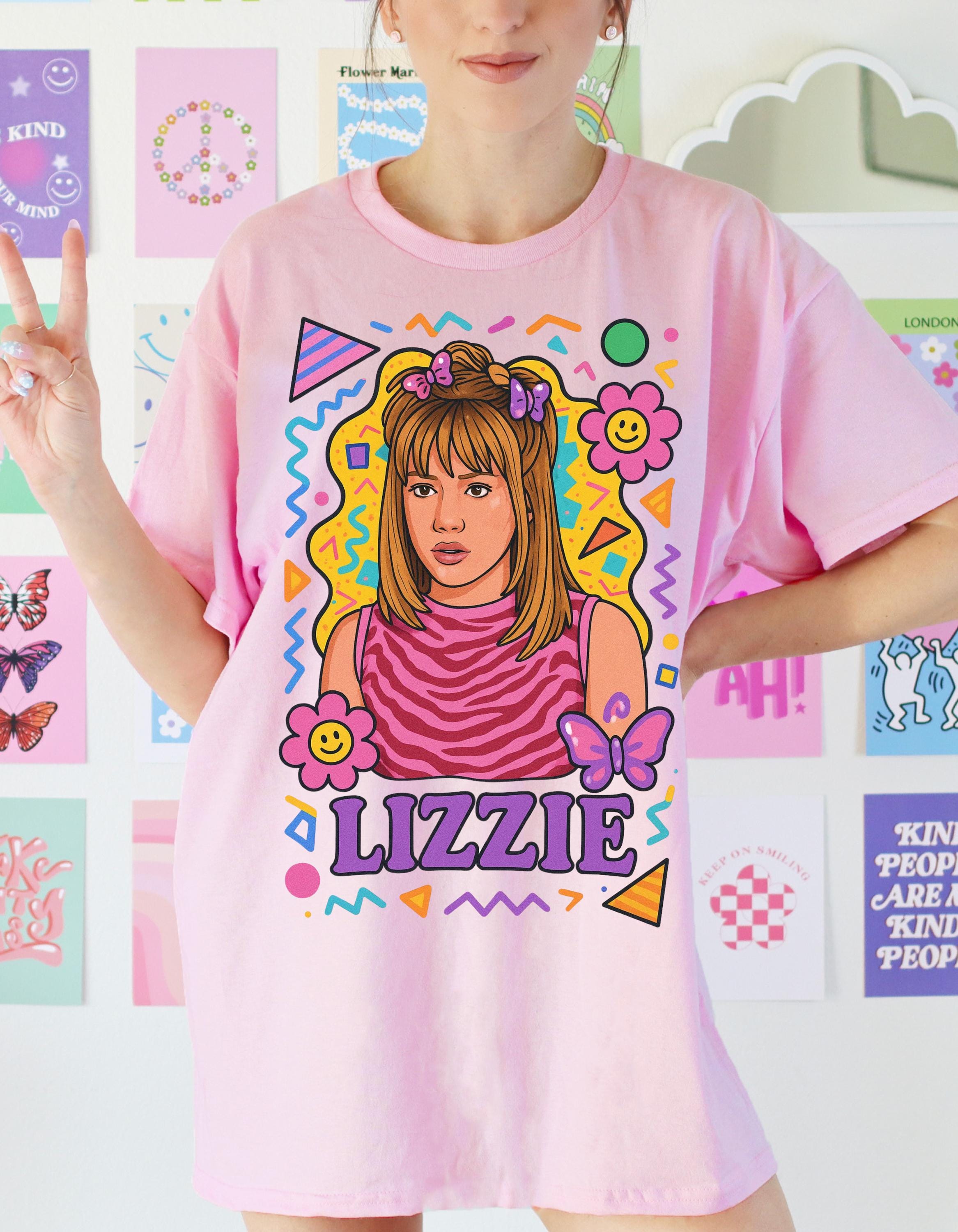 Parody Lizzie Graphic Tee: Retro 90s Nostalgia Shirt