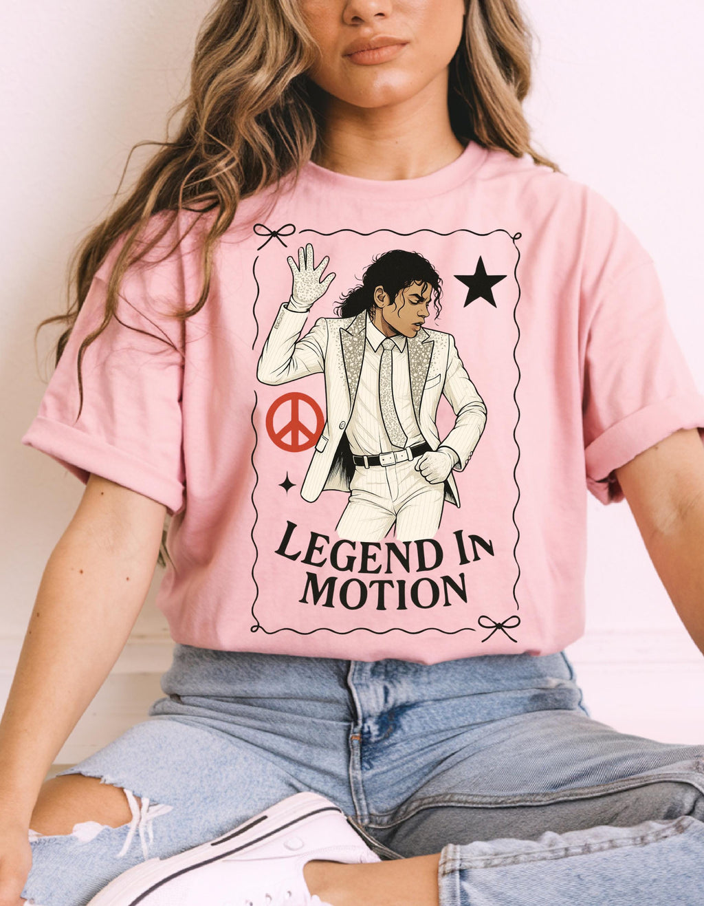 Parody Peace Sign Graphic Tee: Unisex Statement Shirt for Music Lovers