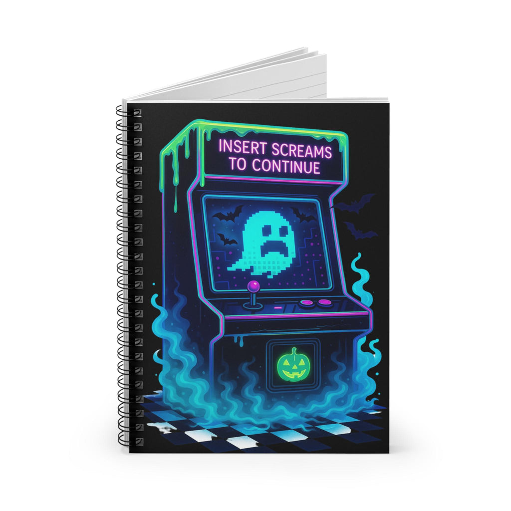 Retro Gaming Spiral Notebook: Spooky Parody Journal for Writers & Gamers