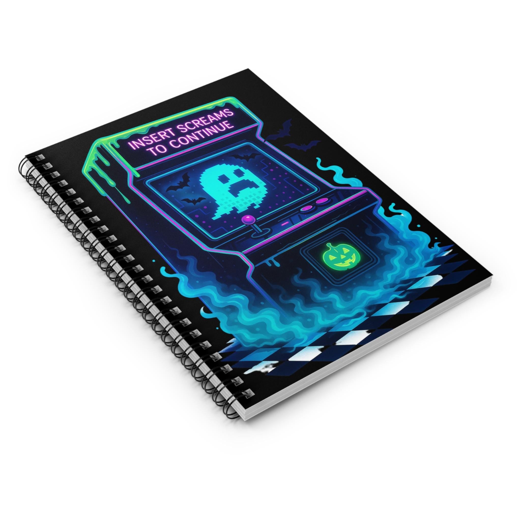 Retro Gaming Spiral Notebook: Spooky Parody Journal for Writers & Gamers