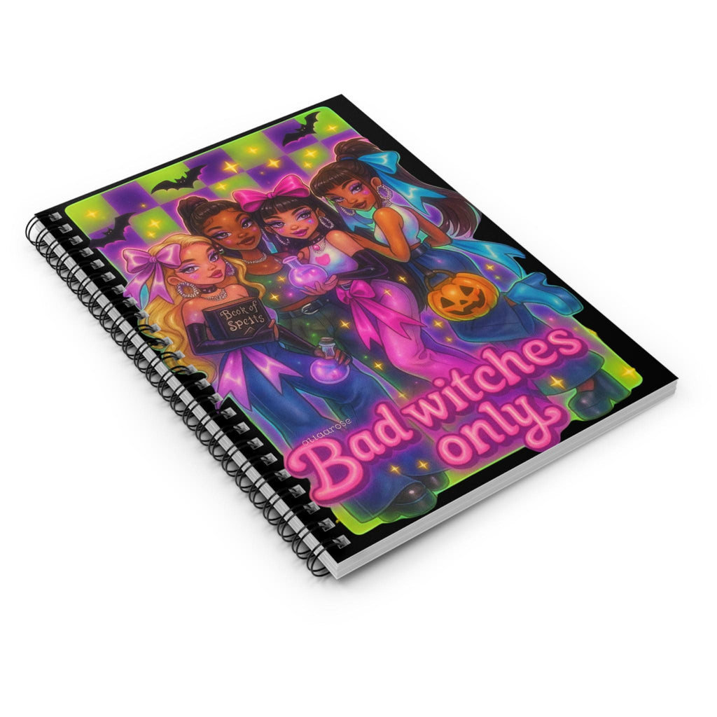 Parody Spooky Witch Spiral Notebook: Bad Witches Only - Halloween Journal & Magical Notepad Gift
